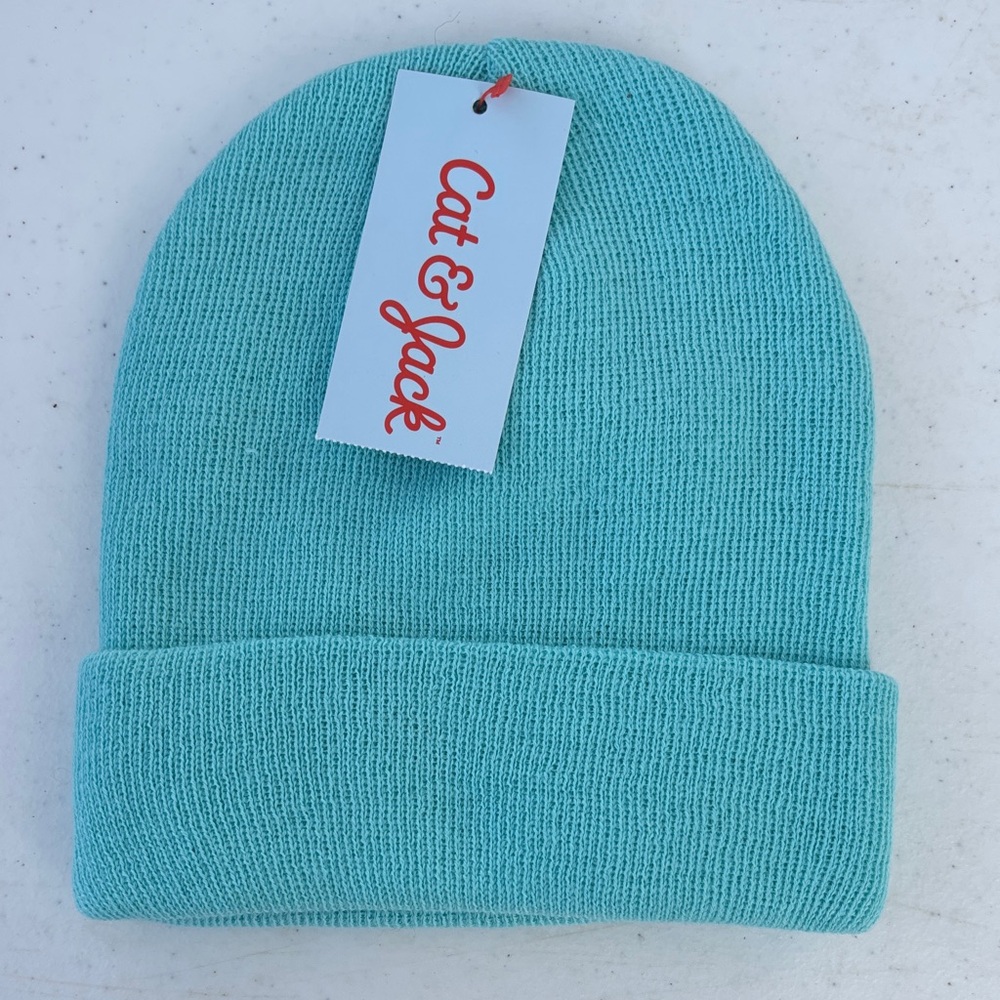 Cat & Jack Kids' Teal Knit Hat